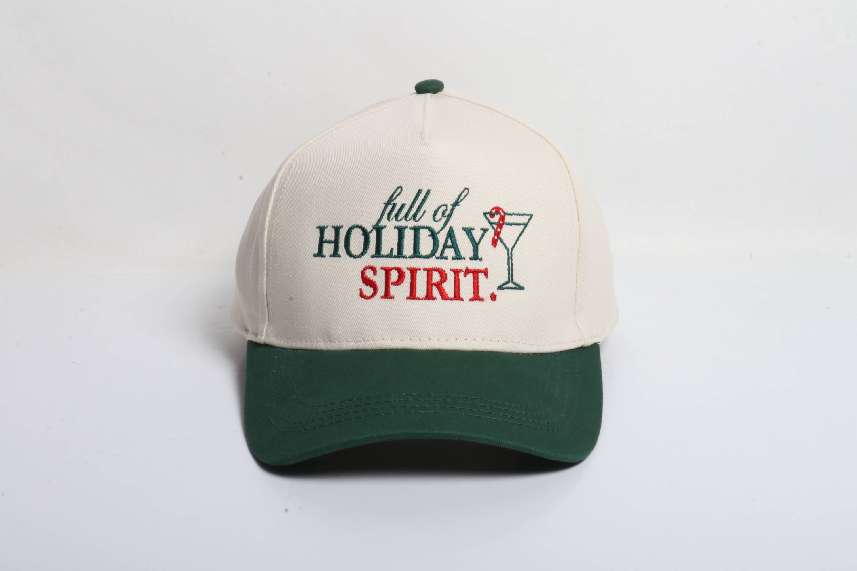 Full of Holiday Spirit Embroidered Cap – Shop Closet Chic 
