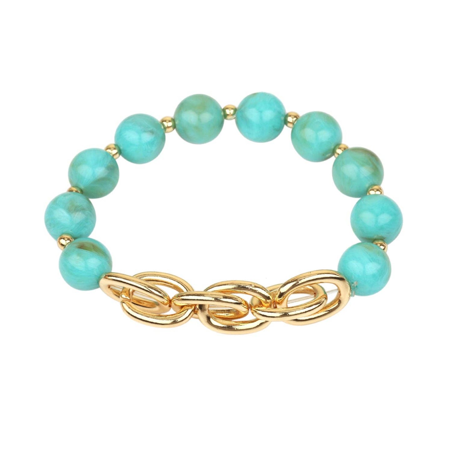 Turquoise Beaded Stretch Bracelet
