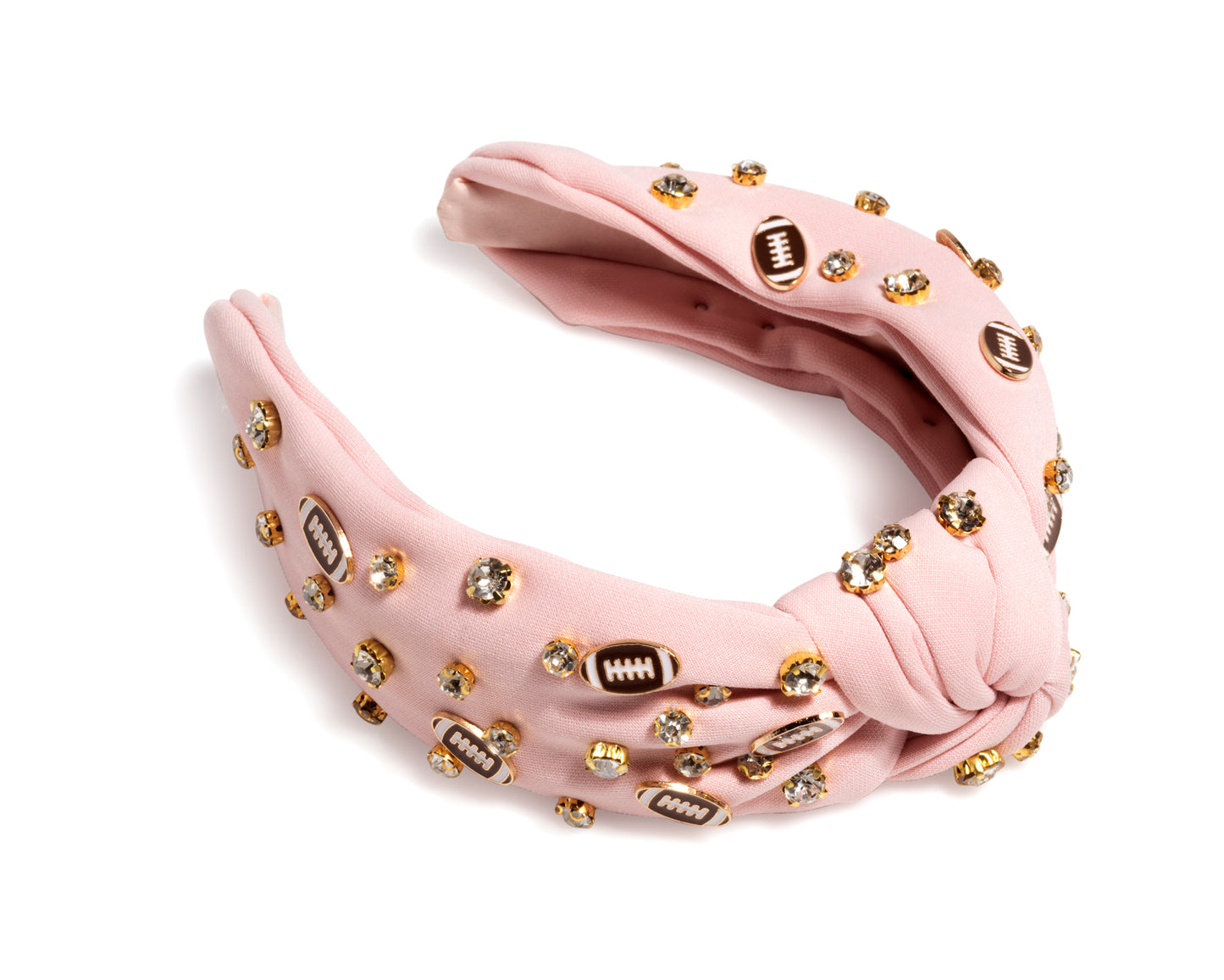 Diadema con dijes para el día del juego en color rosa