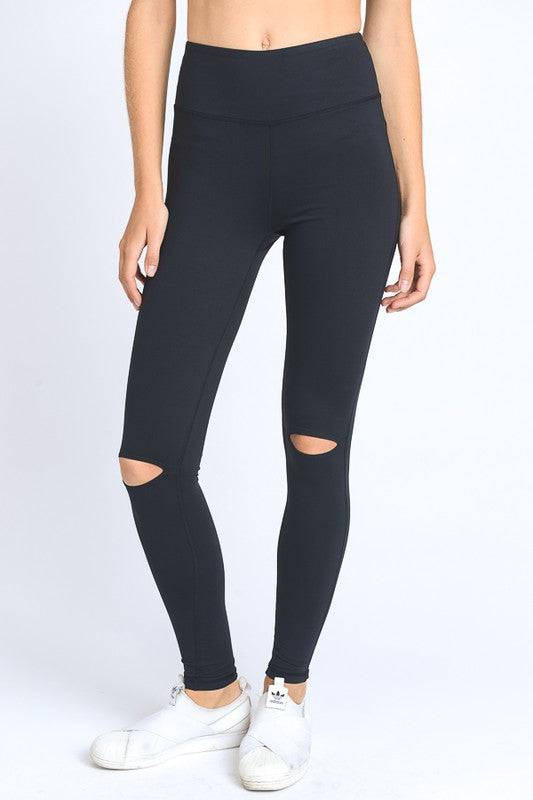 High waisted cut out leggings hotsell