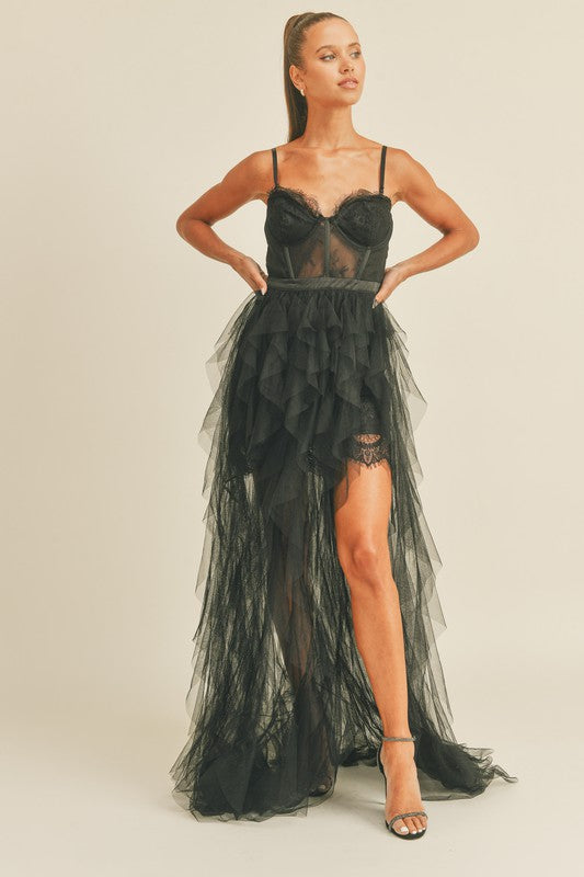 Showstopper Tulle & Lace Dress