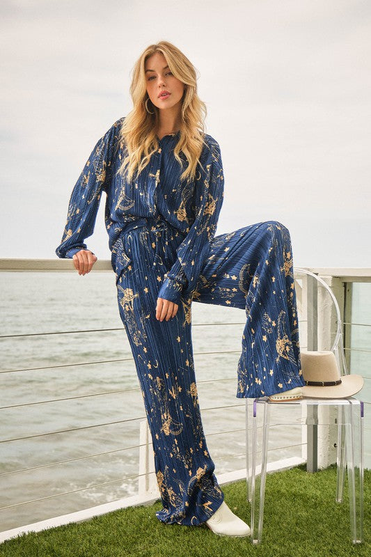 Pleated Moonlight Set