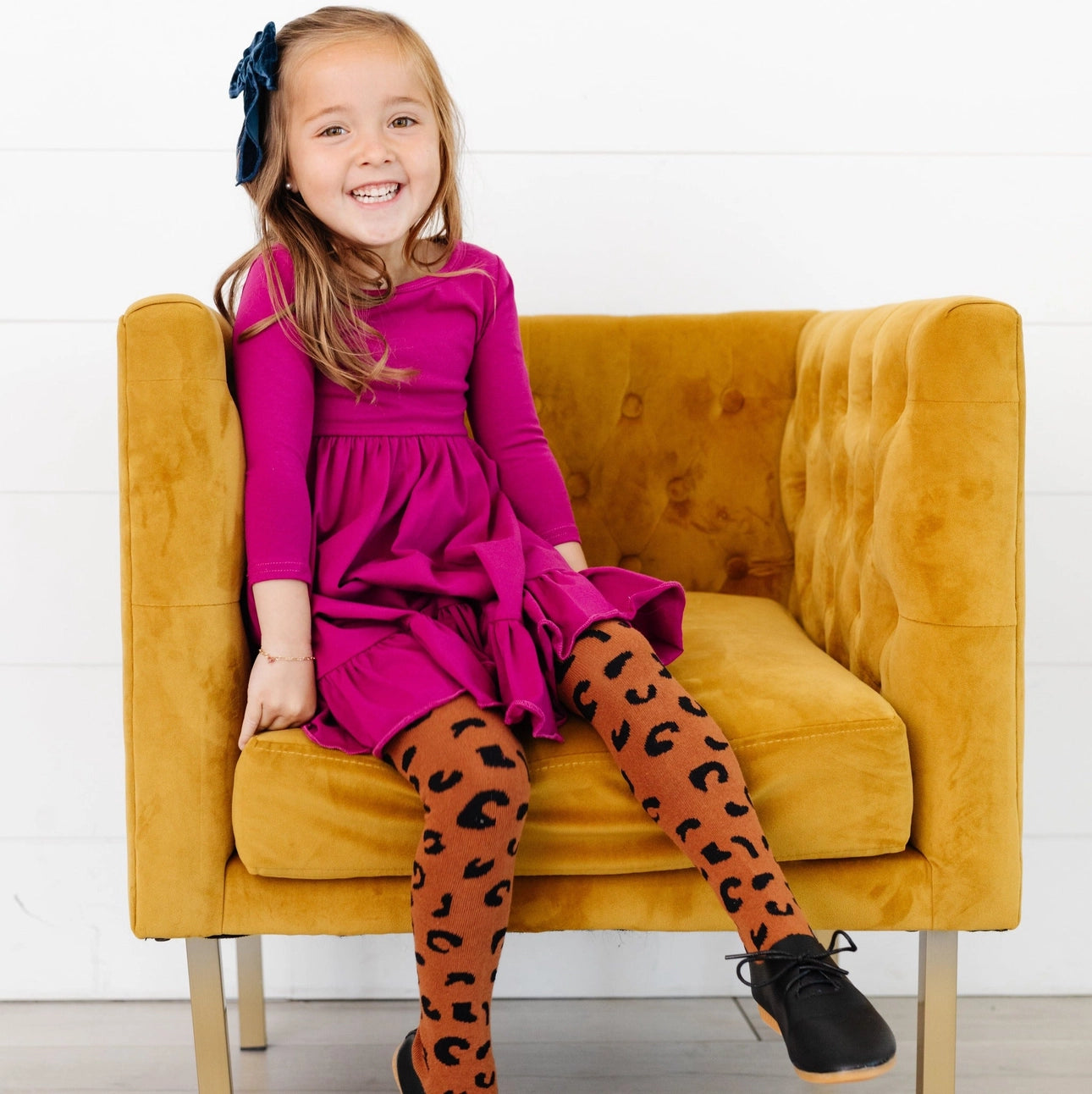 Leopard Knit Tights