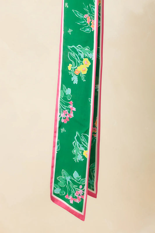 Prosperina Twillie Green Multi Floral Scarf Tie