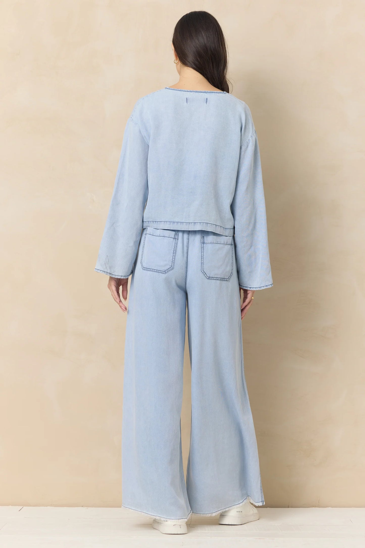 Tencel Wide Leg Pants