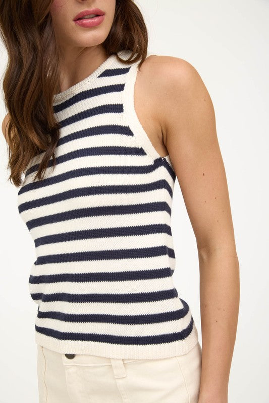 Nautical Stripe Sweater Tank
