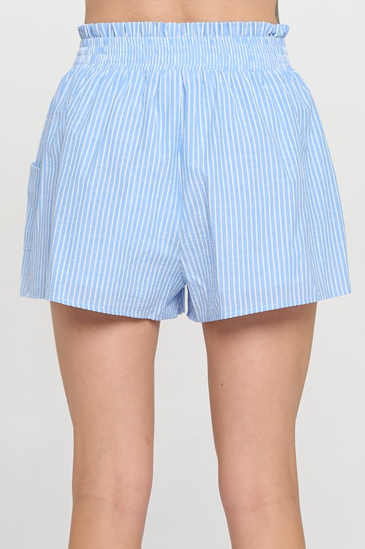 Cerulean Stripe Shorts