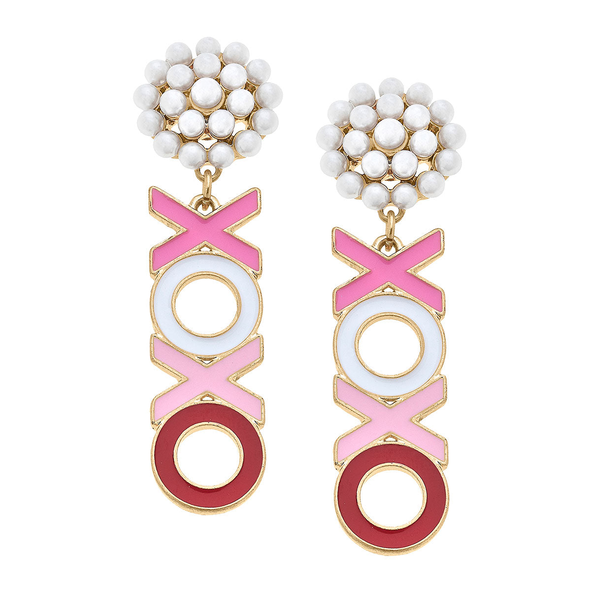 XOXO Enamel Earrings