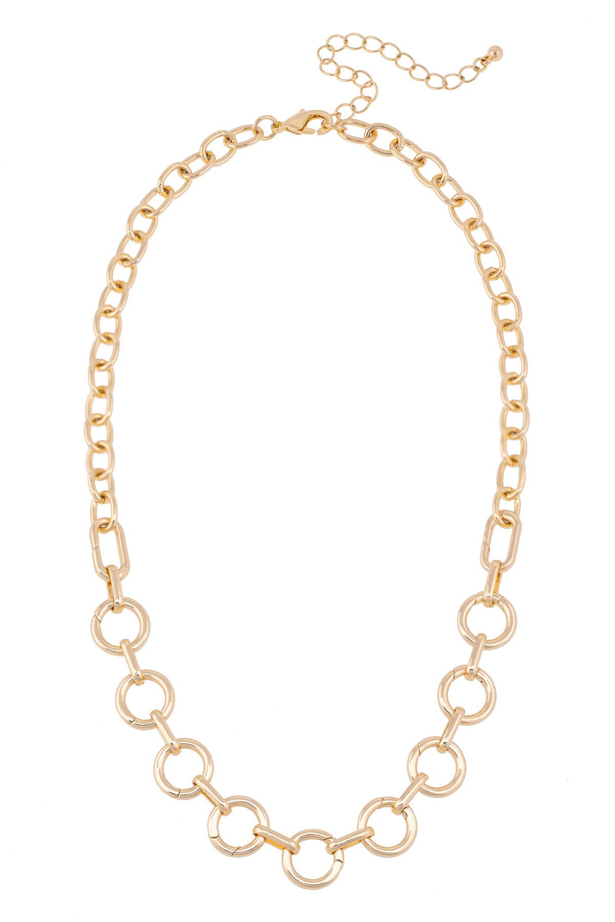 Juliette Charm Collector Necklace in Shiny Gold
