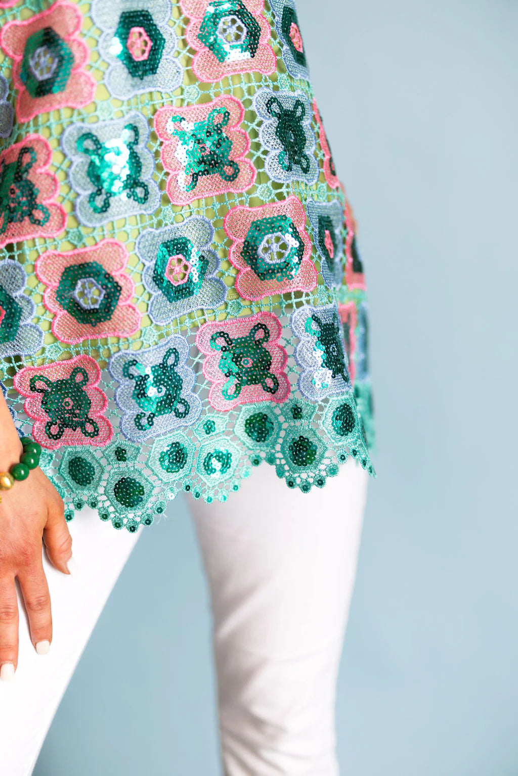 Turquoise Mosaic Tunic