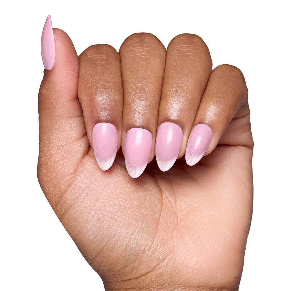 Lovers Blush Press-On Nails | Short Almond | Velvet Pink