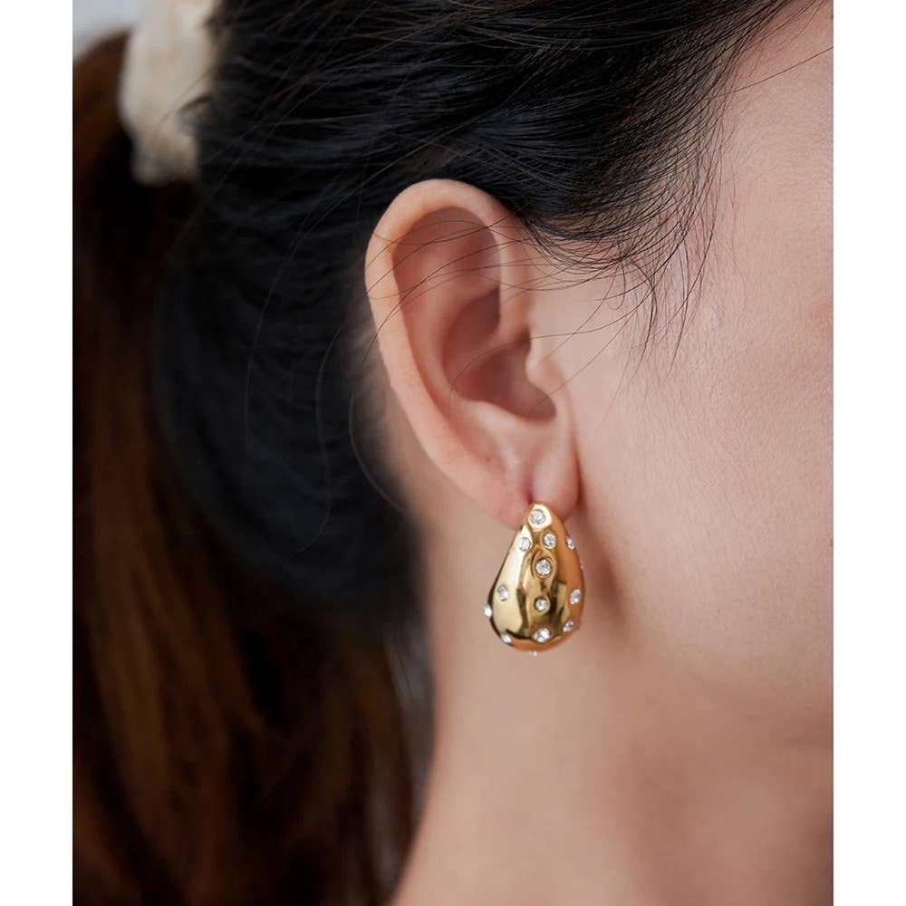 Raindrop Pearl Earring