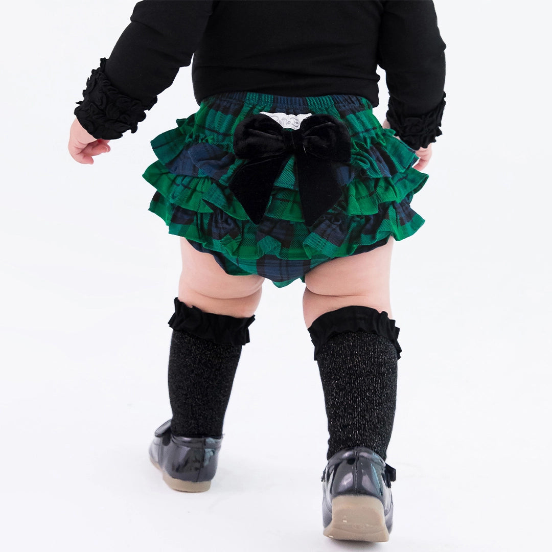 Plaid Flannel Bow RuffleButt