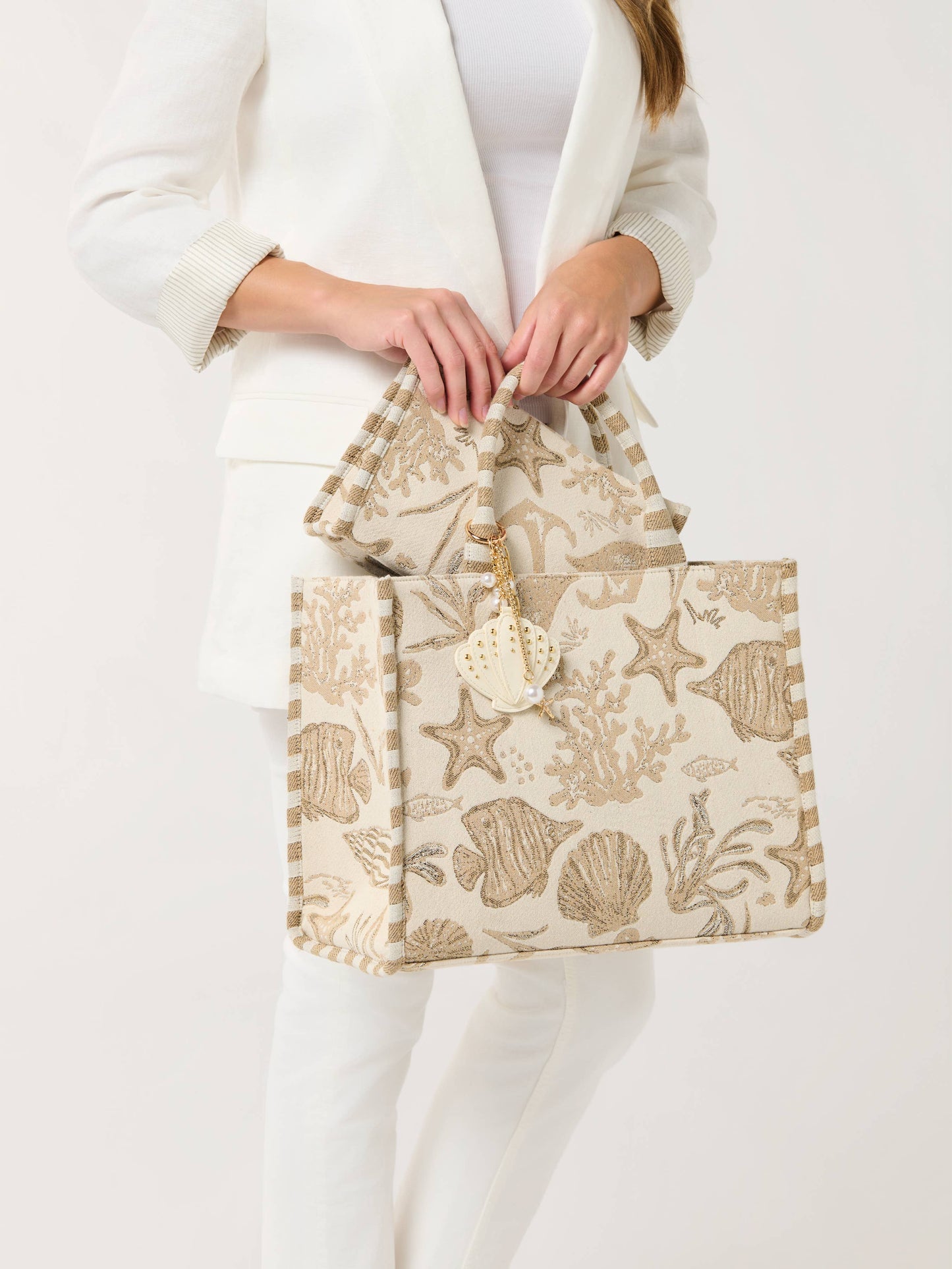 Coastal Jacquard Tote