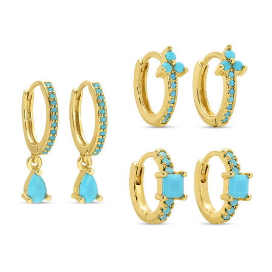 Assorted Turquoise Huggies