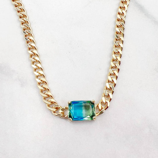 Royal Gem Blue/Green Necklace