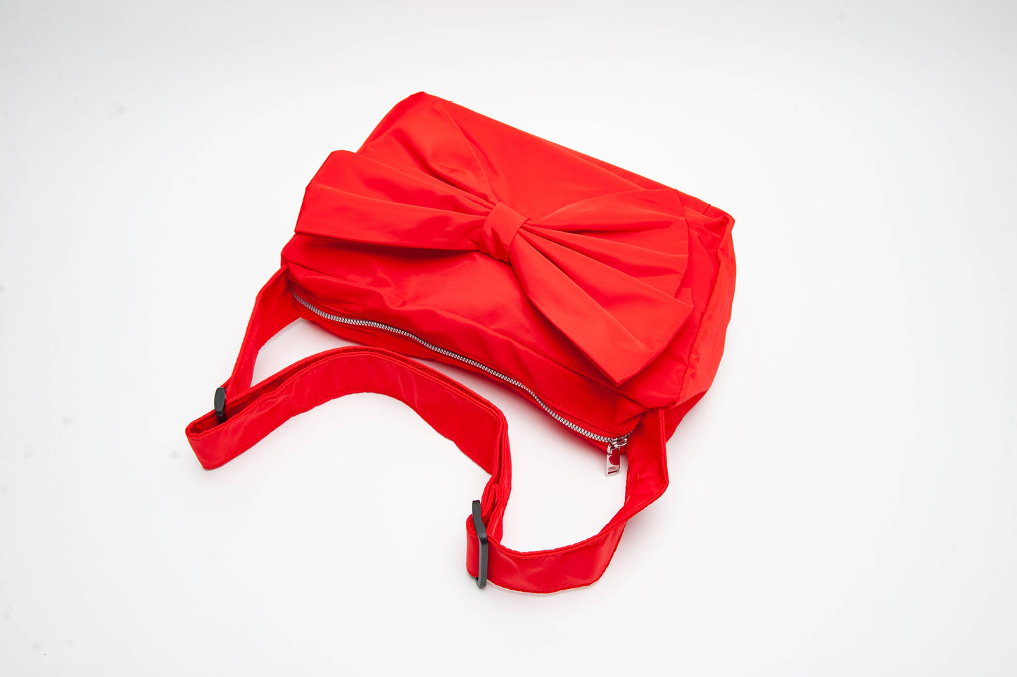 Coquette Cherry Red Bow Shoulder purse Bag