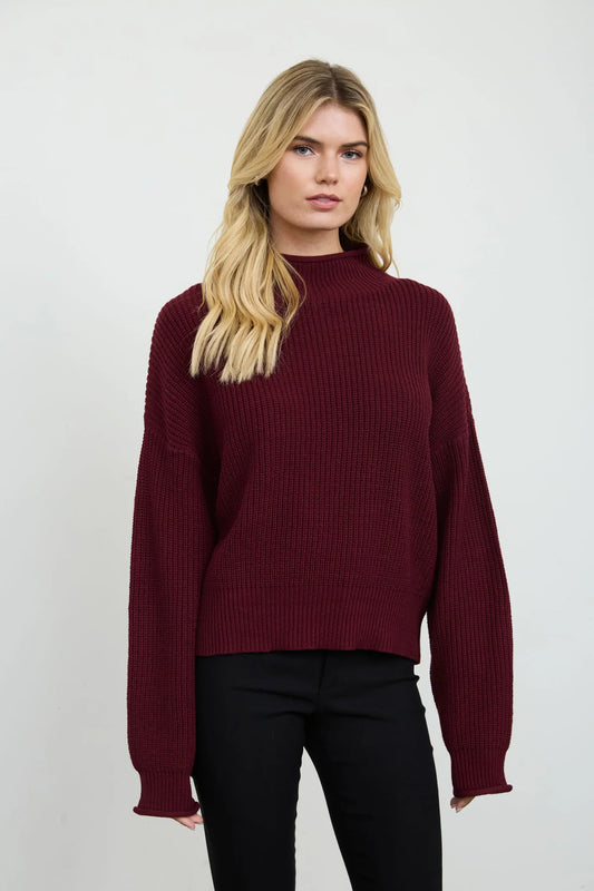 Burgundy Soho Sweater