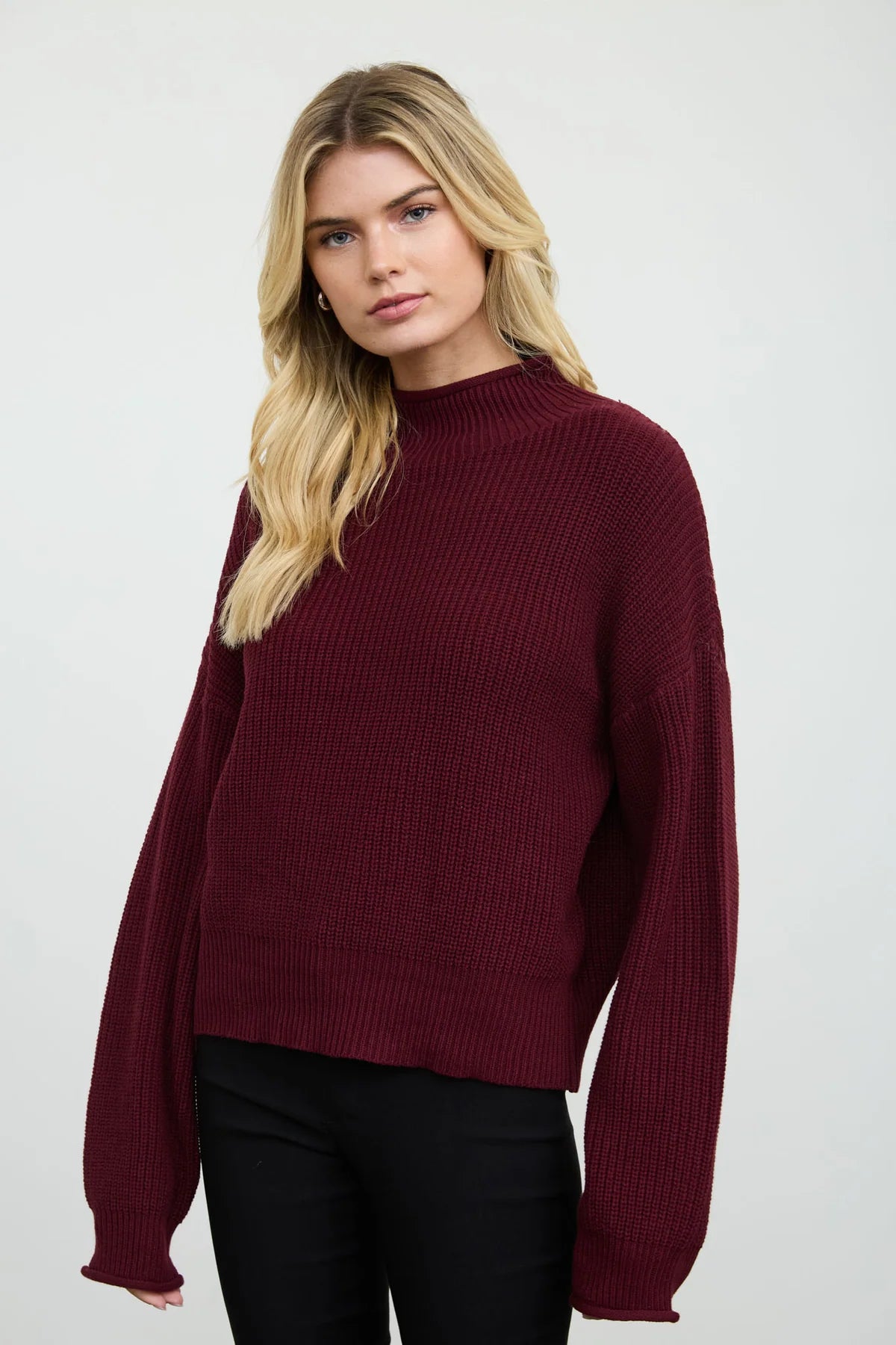 Burgundy Soho Sweater