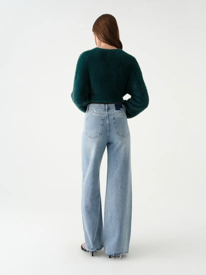 Far Out High Rise Wide Leg in Stardust