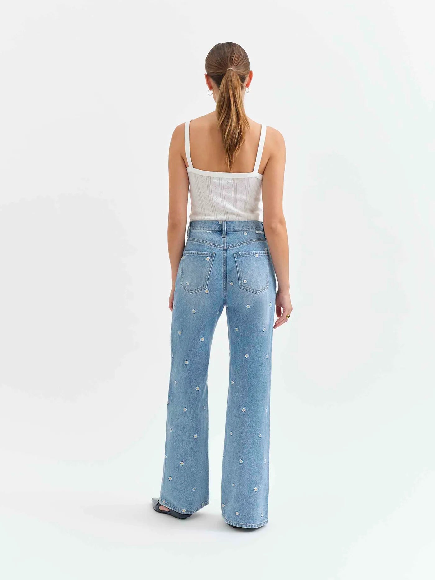 Far Out High Rise Wide Leg in Daze-Y