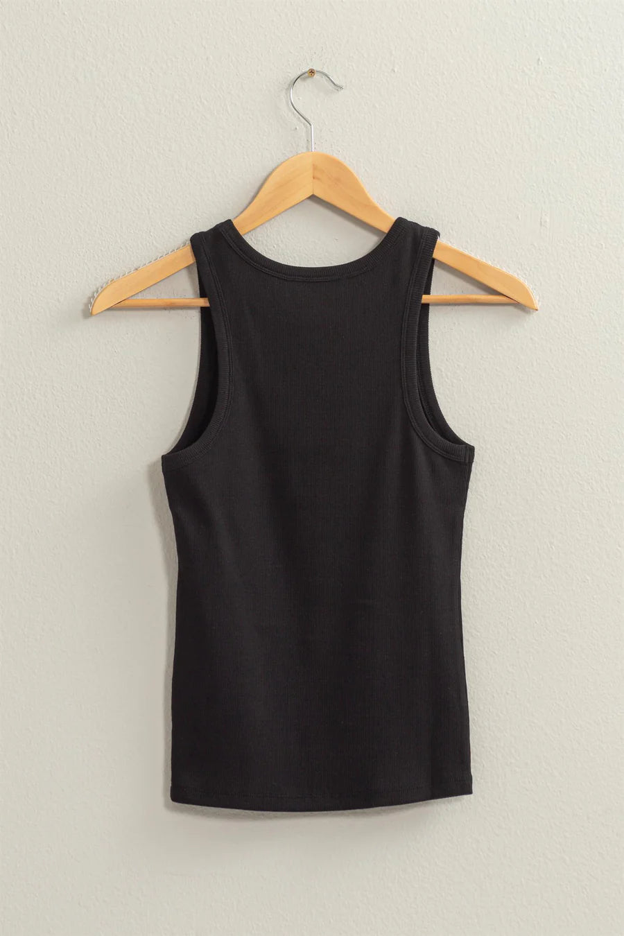 Ribbed Round Neck Tanks