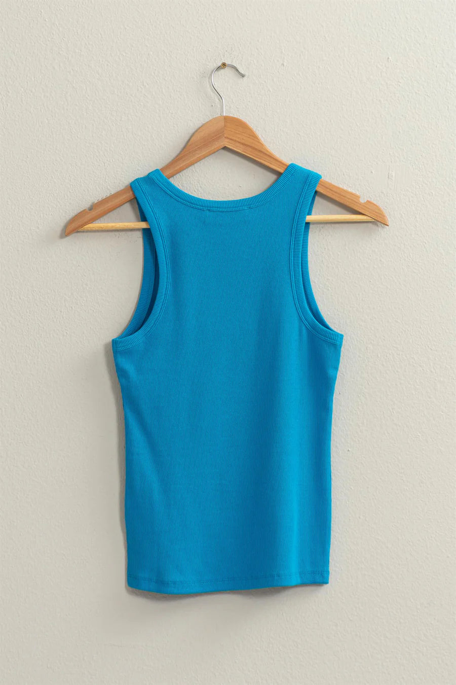 Ribbed Round Neck Tanks