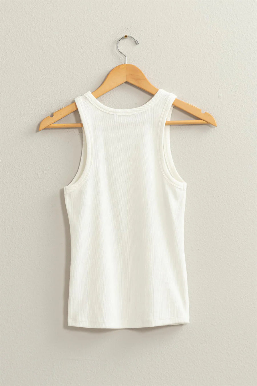 Ribbed Round Neck Tanks