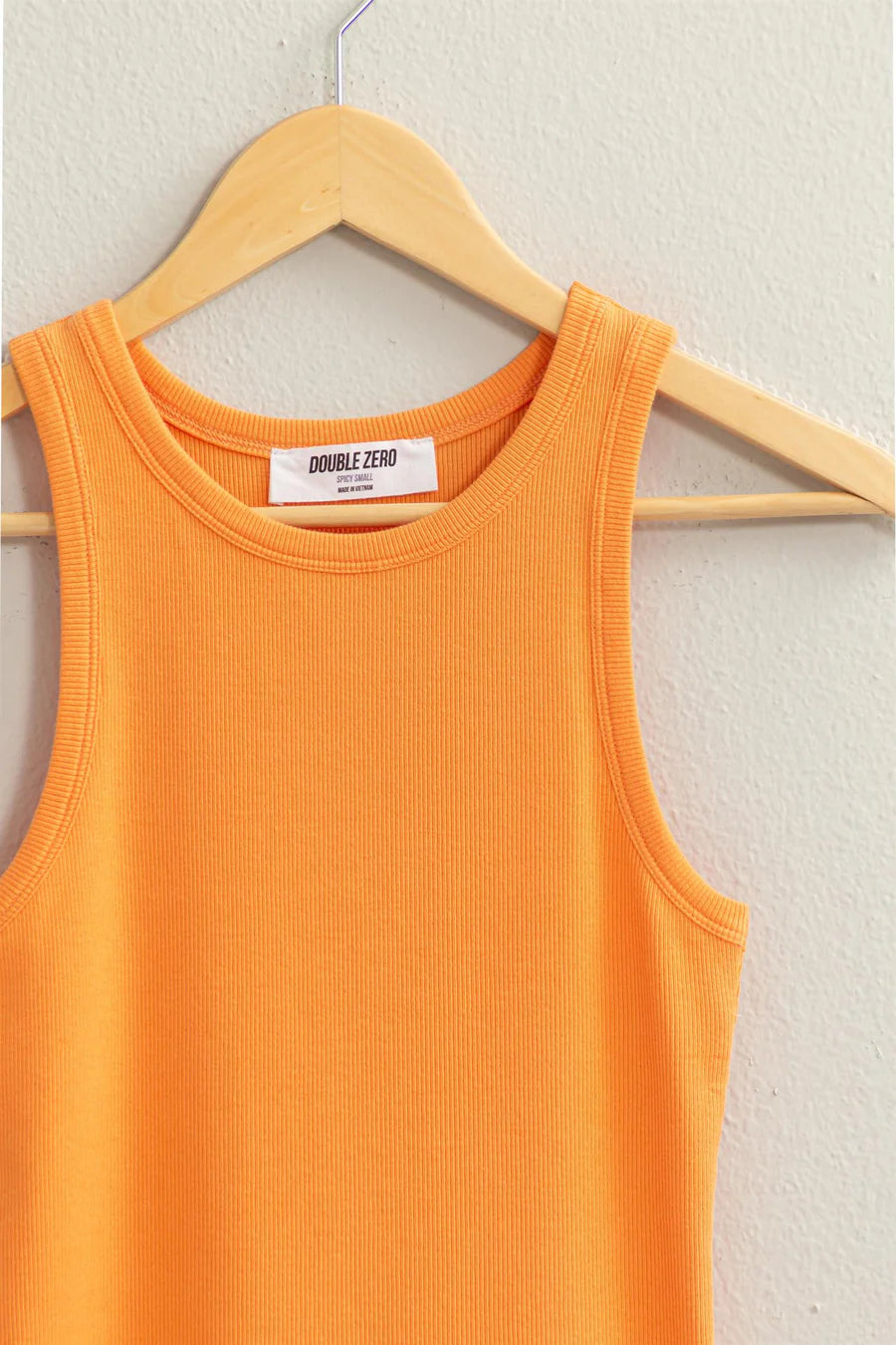 Ribbed Round Neck Tanks