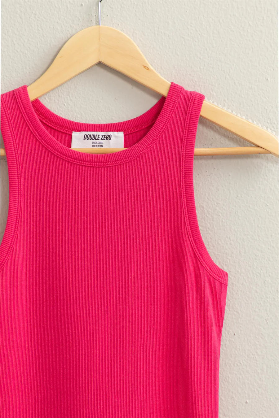 Ribbed Round Neck Tanks