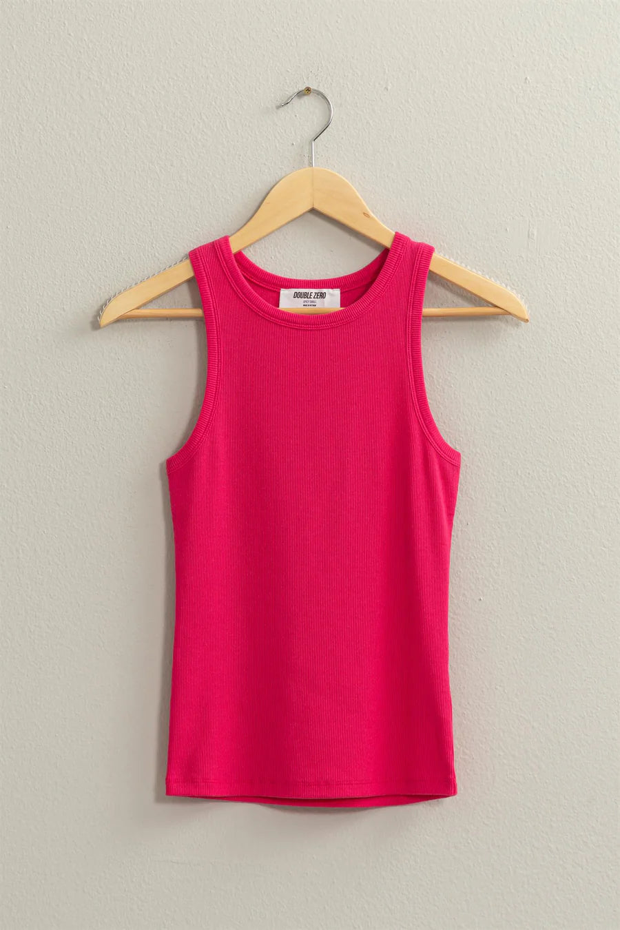 Ribbed Round Neck Tanks