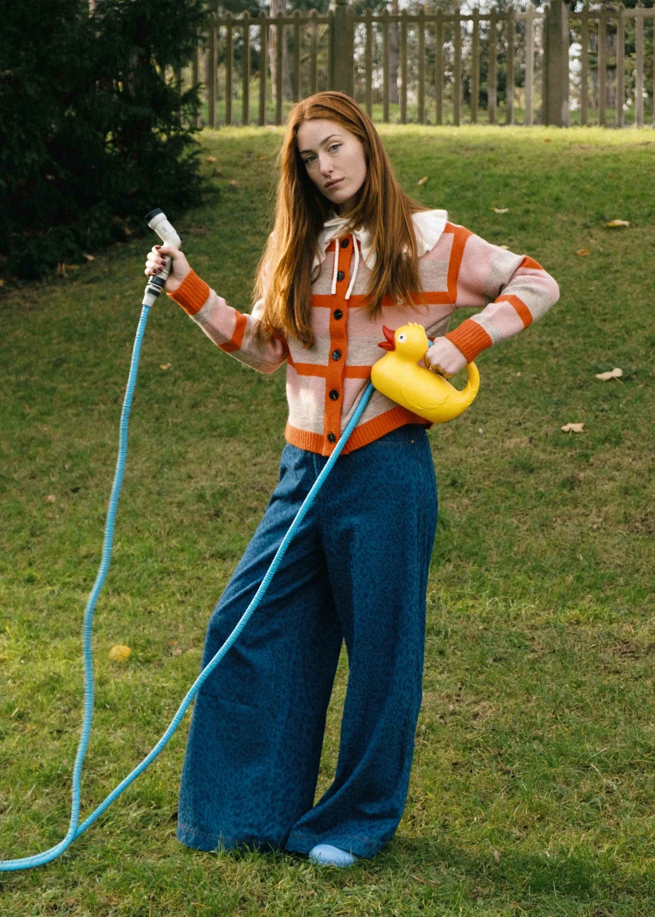 Azure Blue Denim Trousers