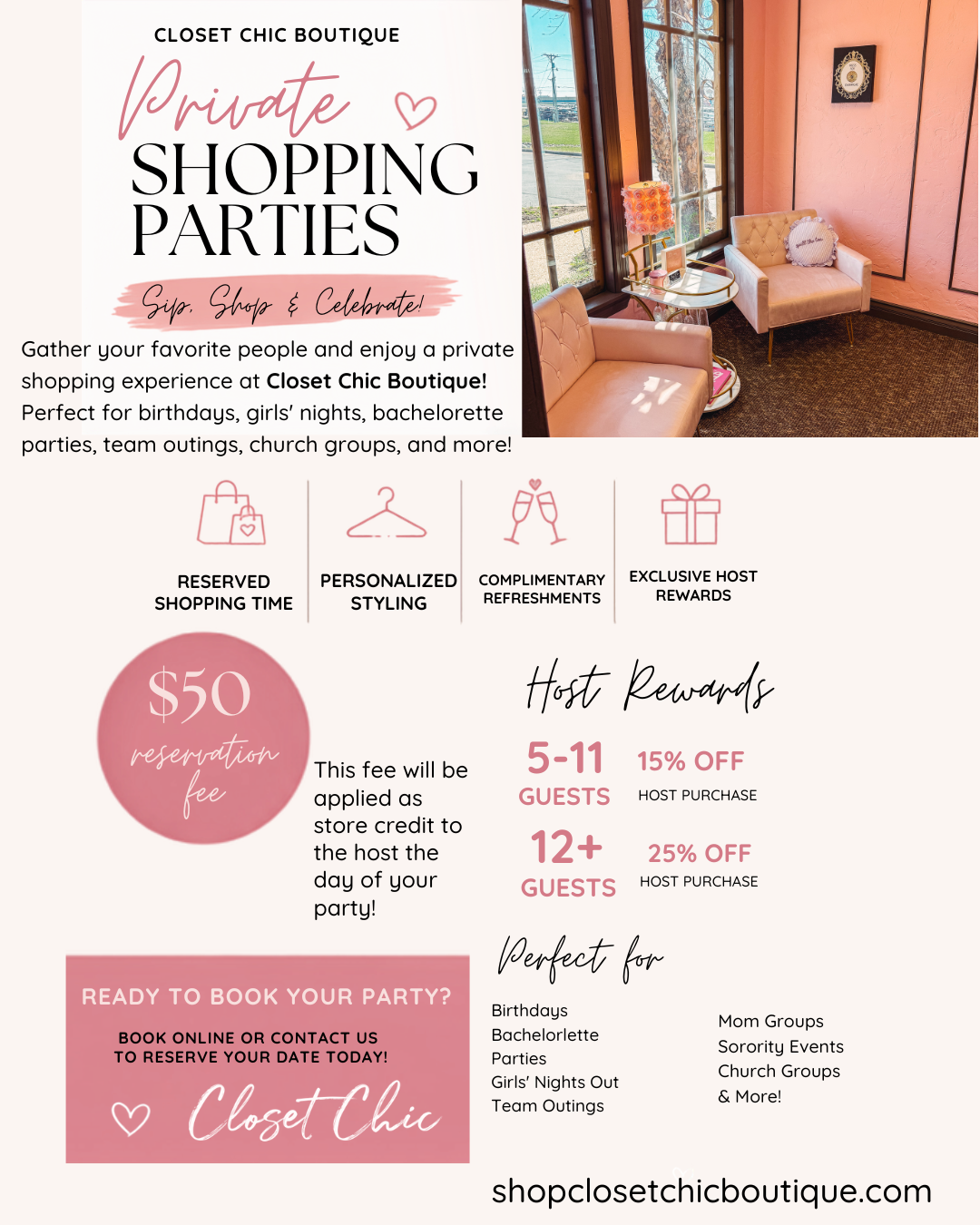 Private Shopping Party at Closet Chic