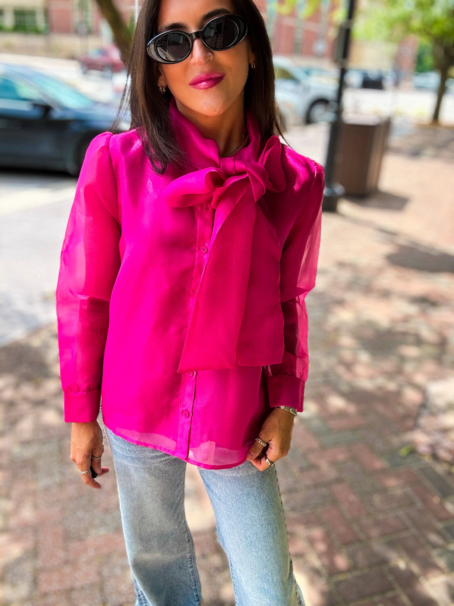 Pink Bold & Tied Top