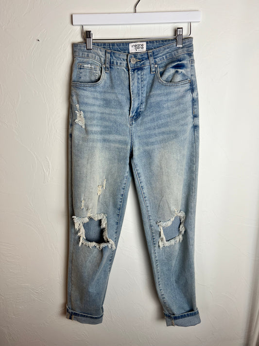 Distressed Mom Jeans Size 27
