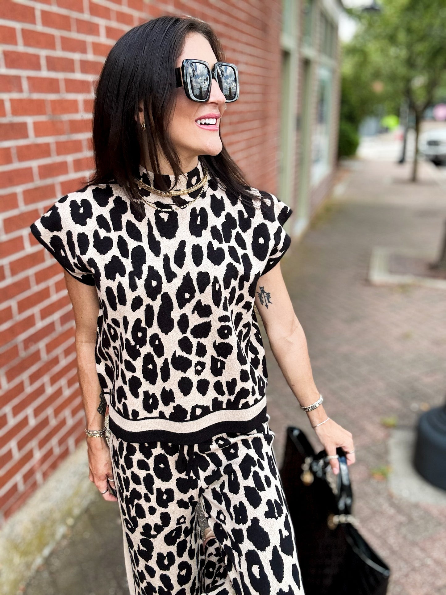 Adeline Leopard Knit Set