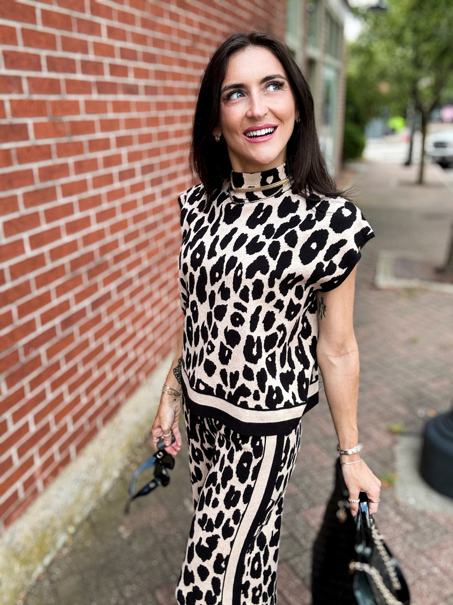 Adeline Leopard Knit Set