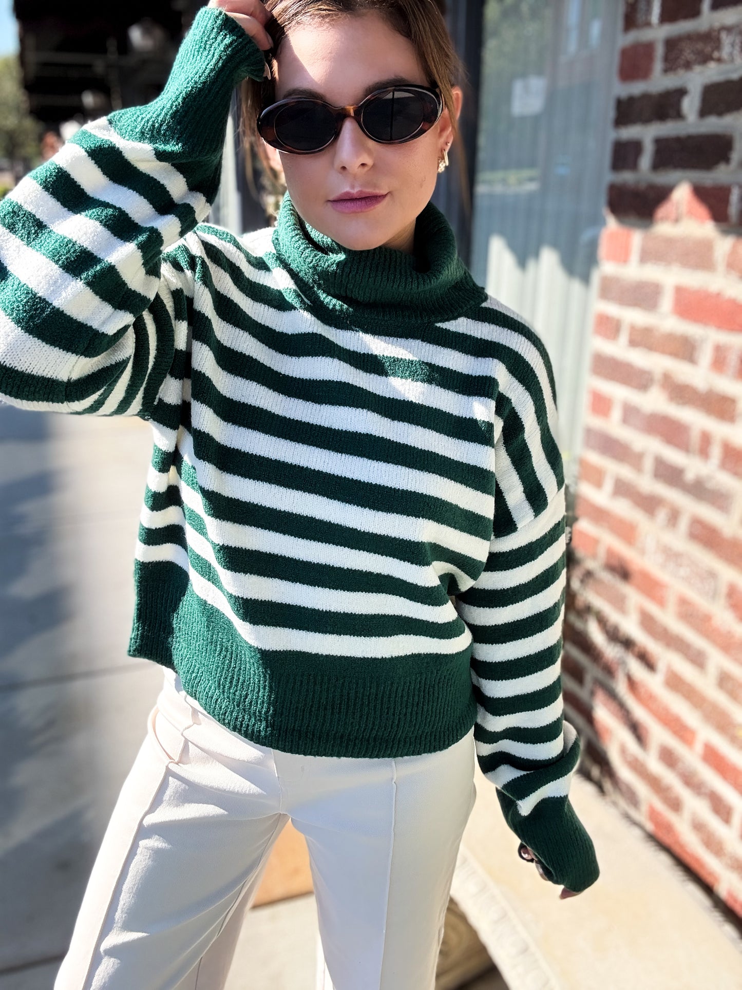 Ivy League Stripe Turteneck