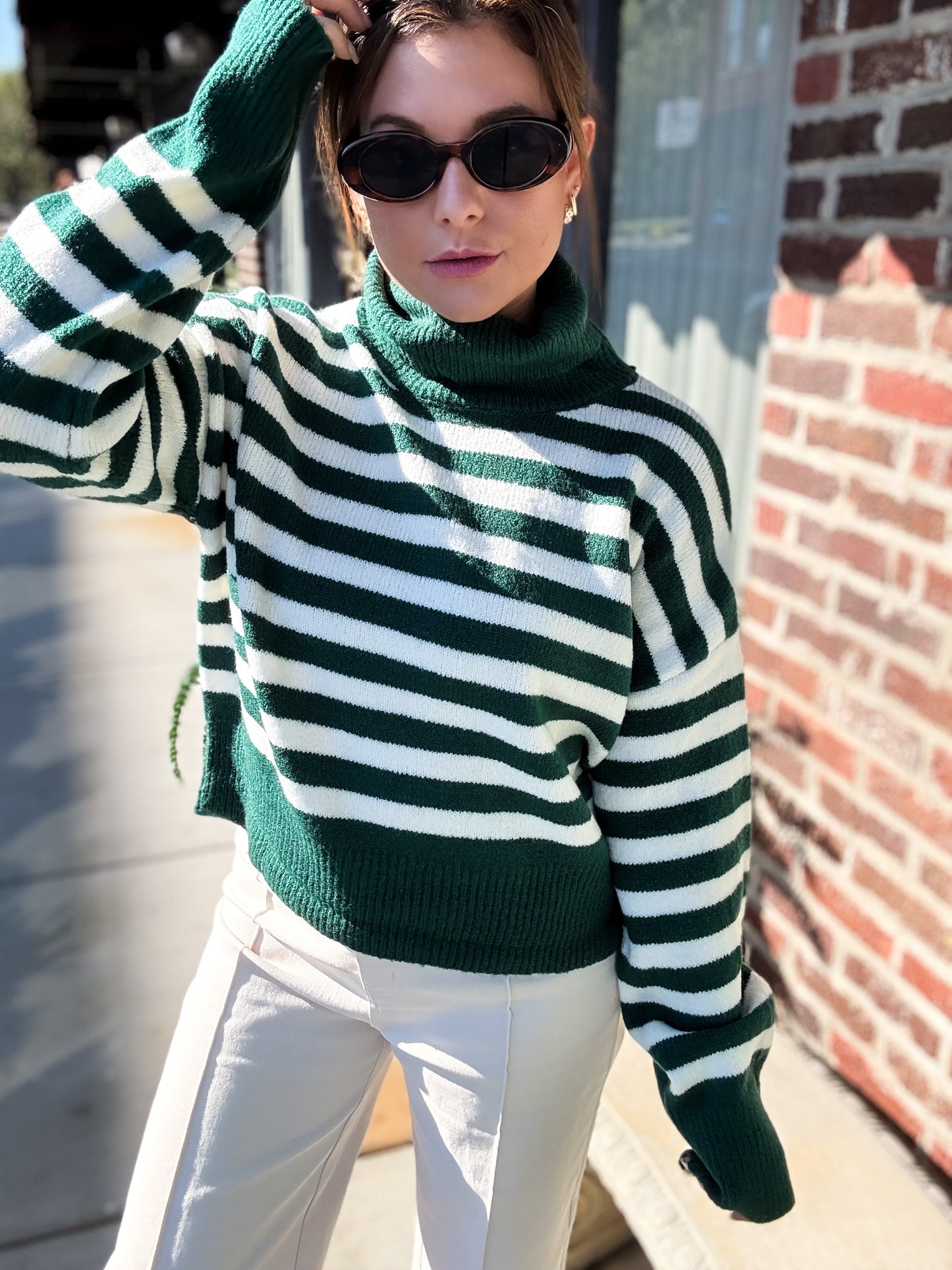 Ivy League Stripe Turteneck