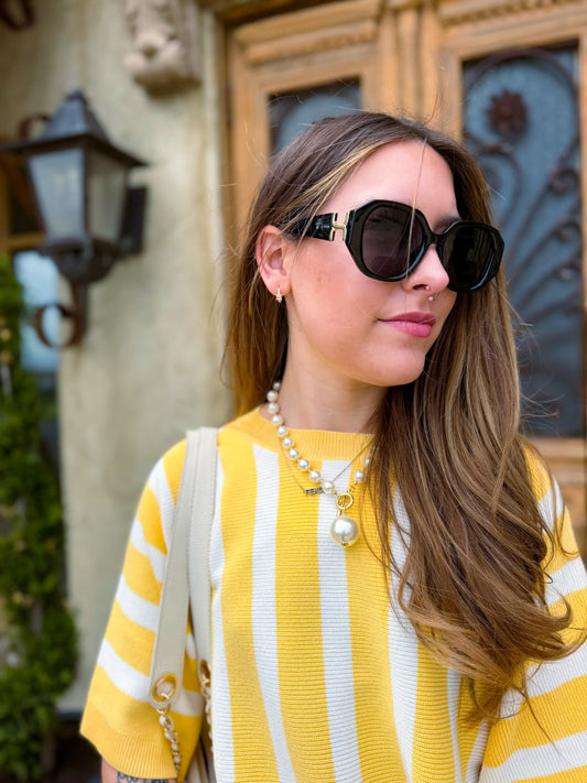 Sunshine Stripe Knit Top