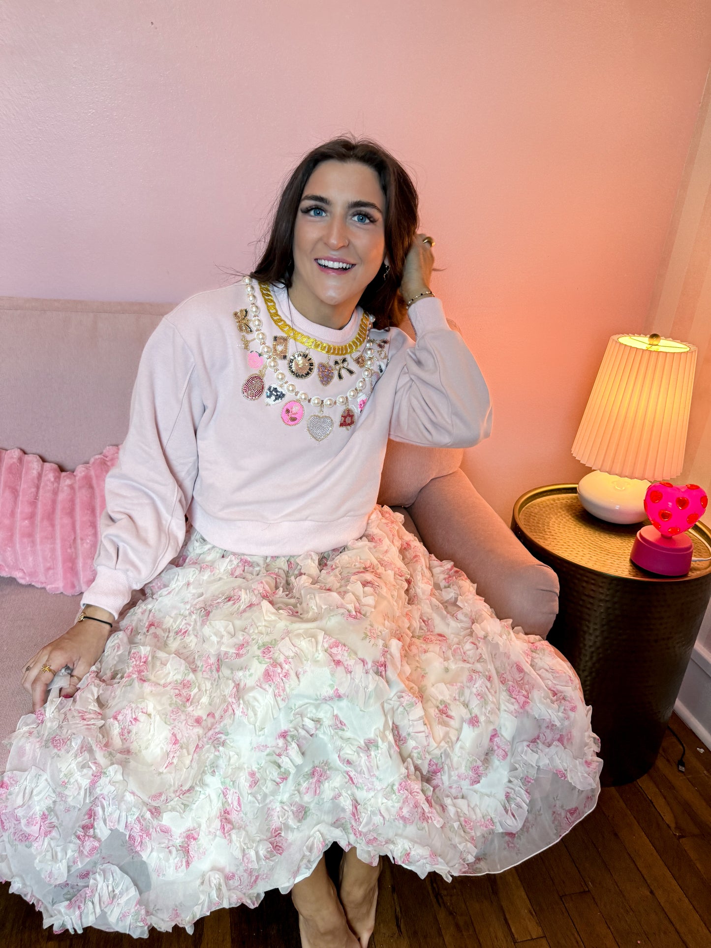 Romantic Strolls Organza Maxi Skirt