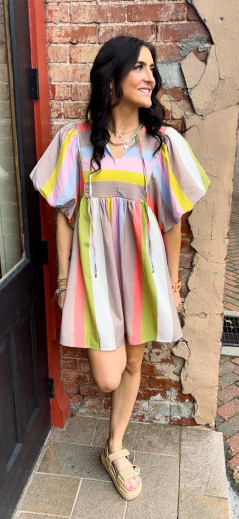 Susie Multi Stripe Dress