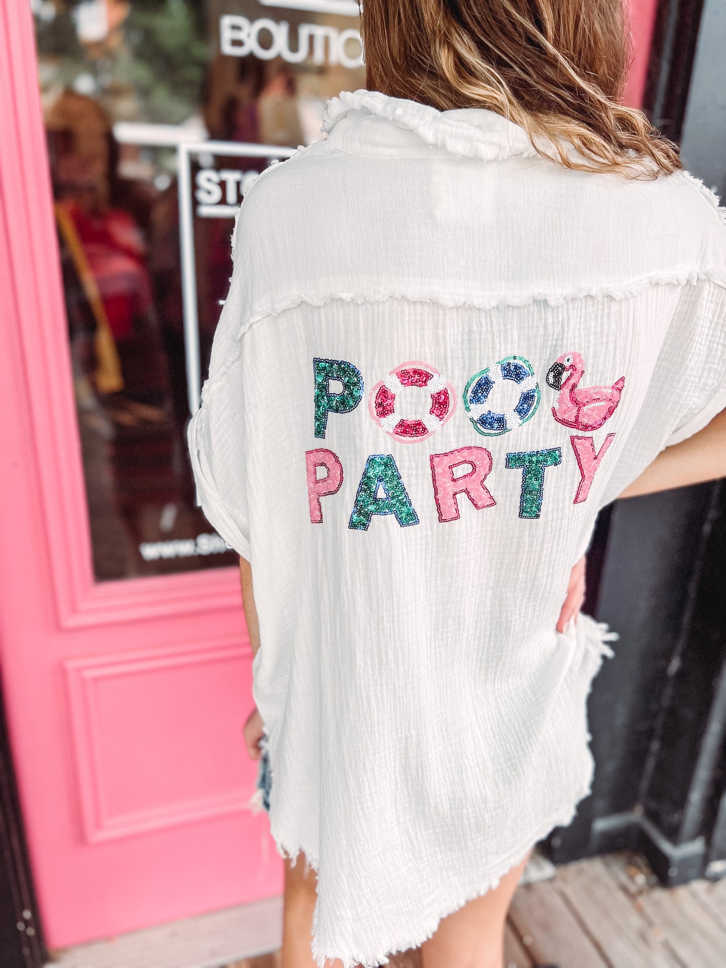 Flamingo Pool Party Top