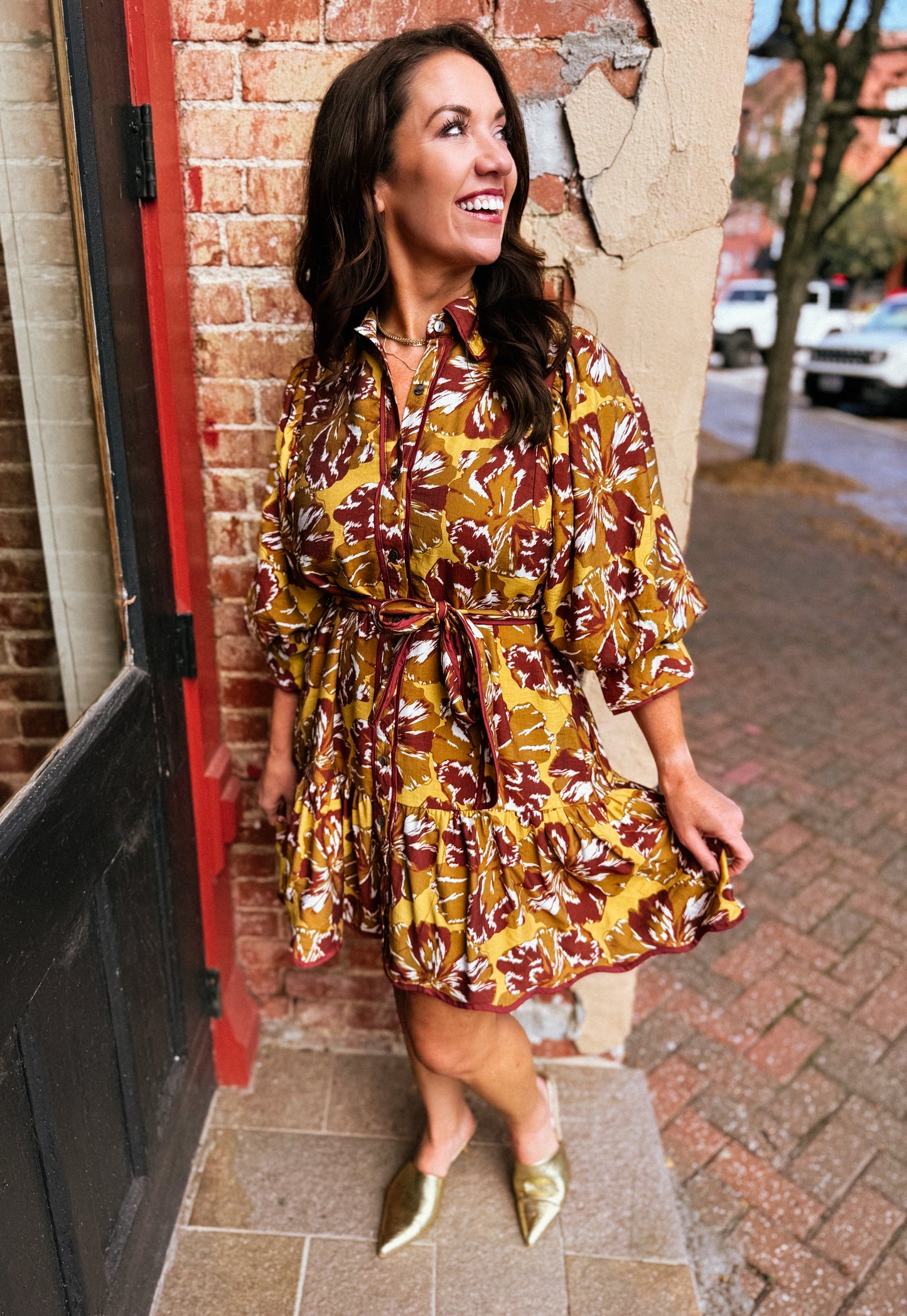 Elizabeth Taylor Tie Waist Dress