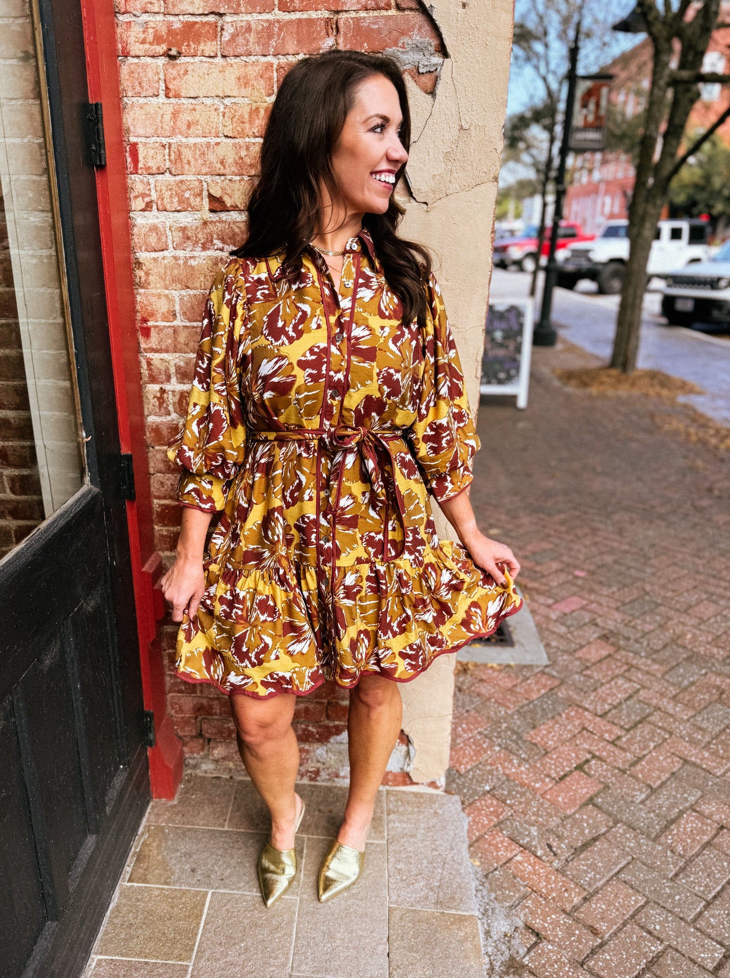 Elizabeth Taylor Tie Waist Dress