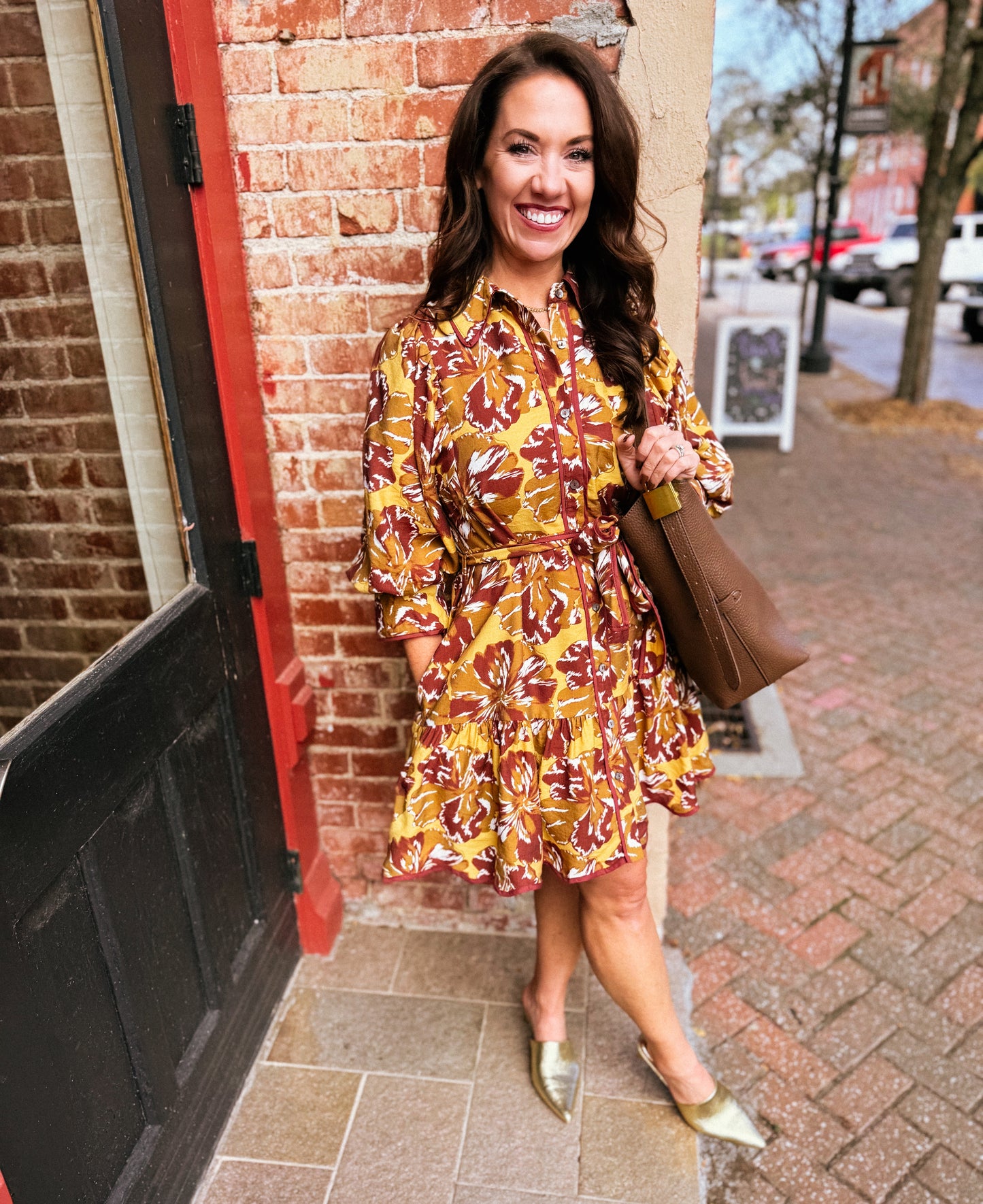 Elizabeth Taylor Tie Waist Dress