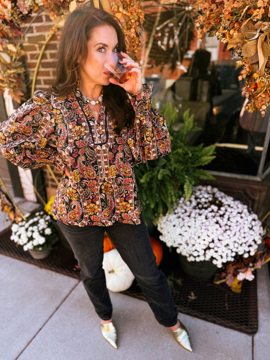 Perfectly Paisley Blouse
