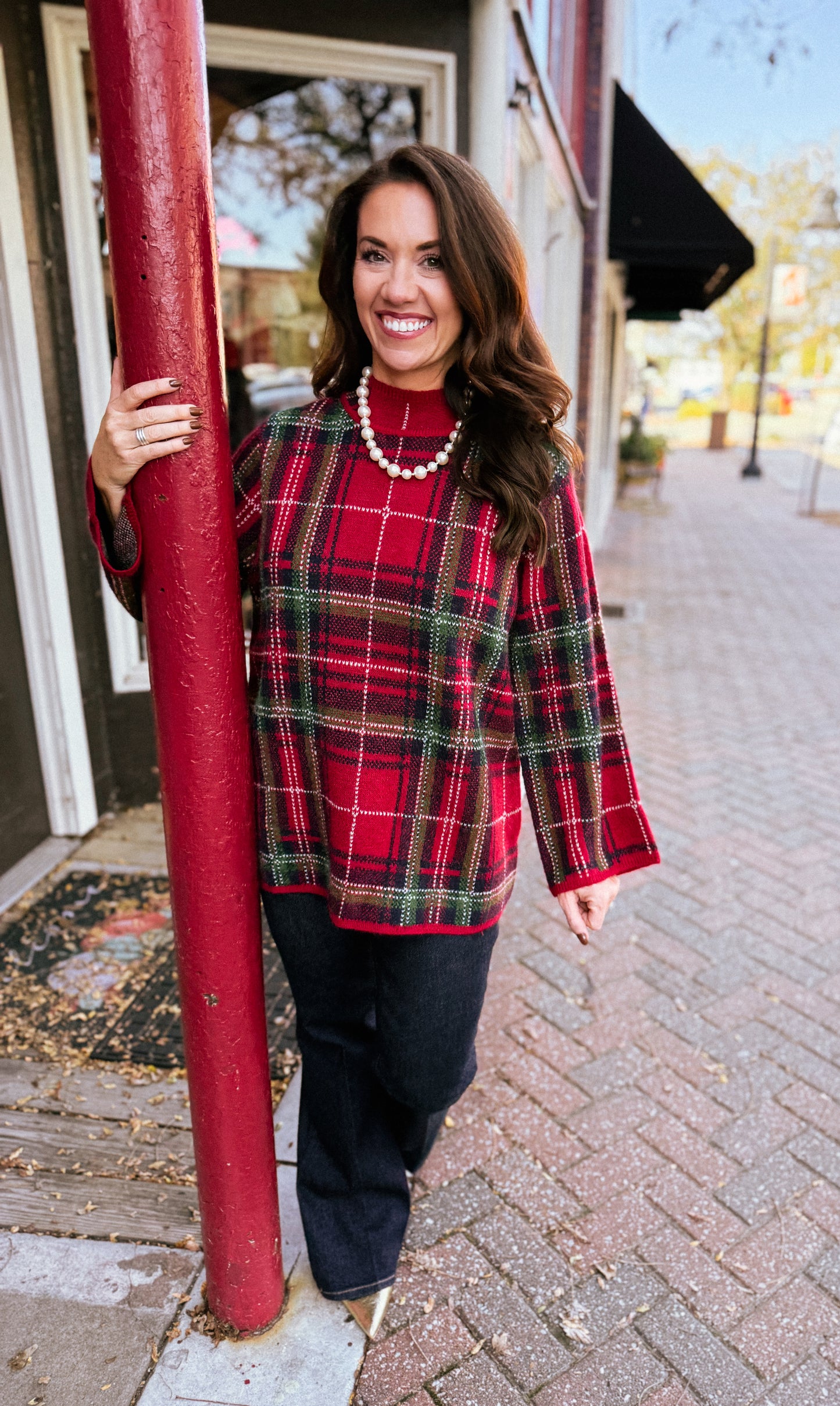 Adelina Plaid Sweater