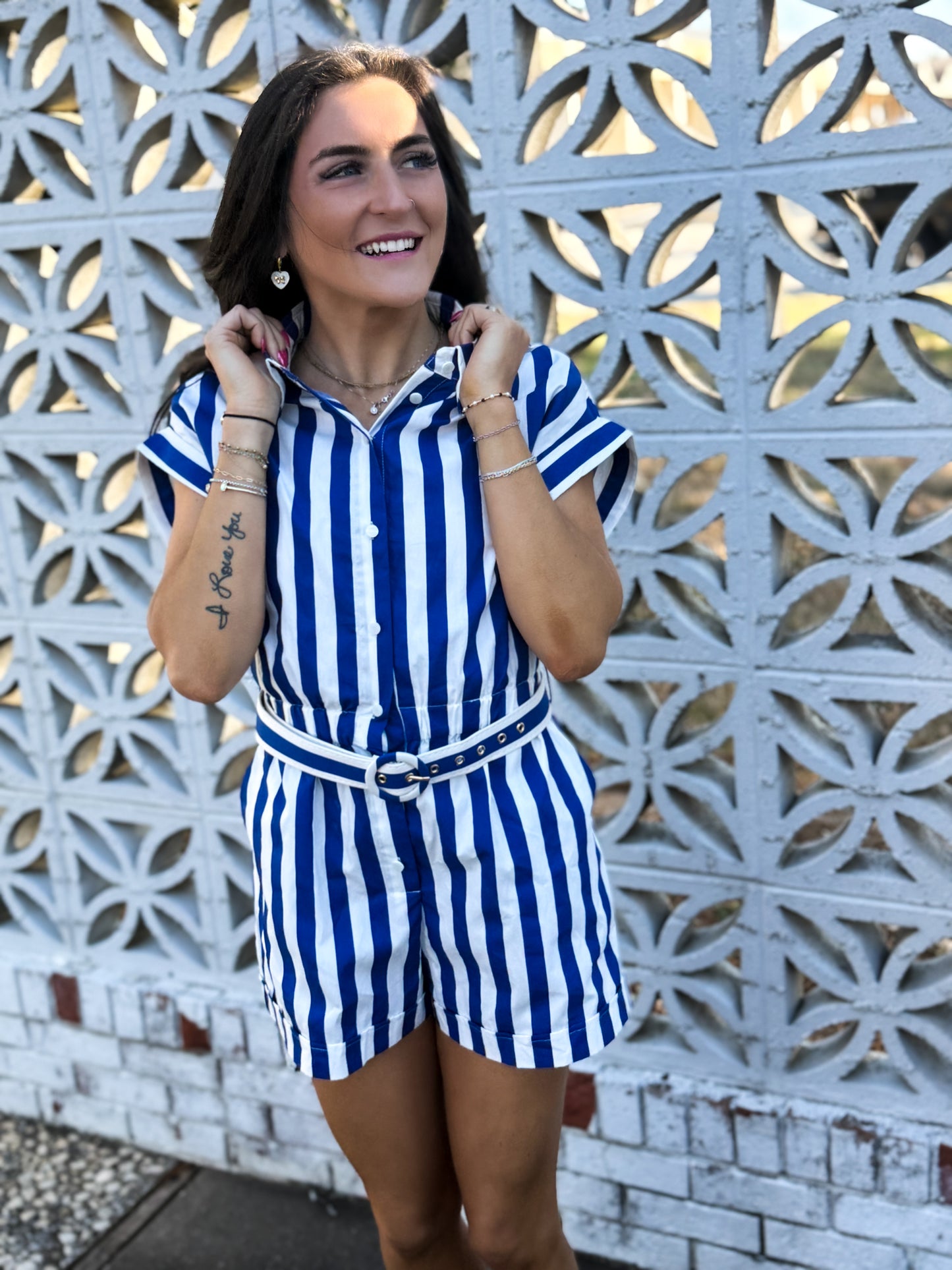 Royal Blue Natalia Romper