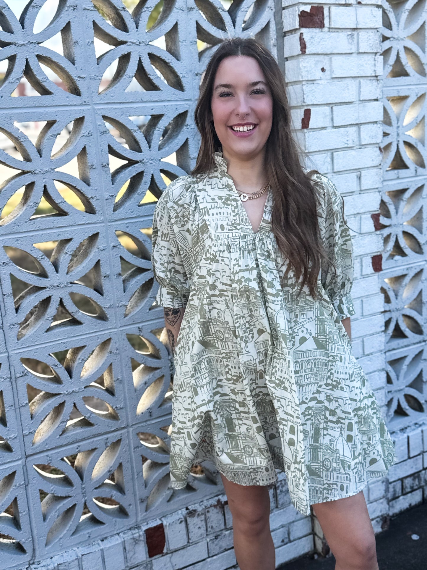 Verdant Bellezza Mini Dress